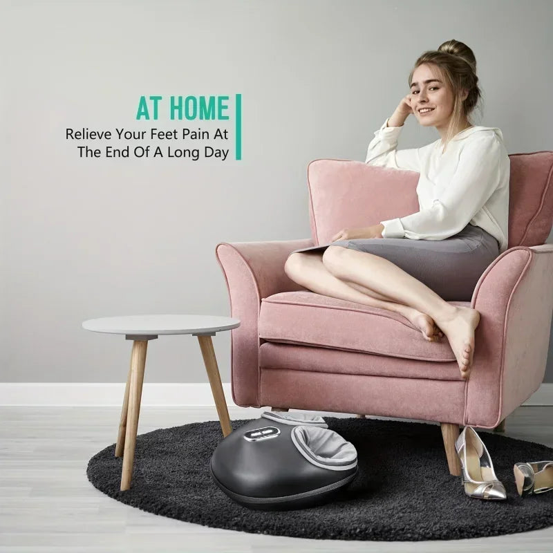 Shiatsu Foot Massager with Heat & Deep Kneading Therapy